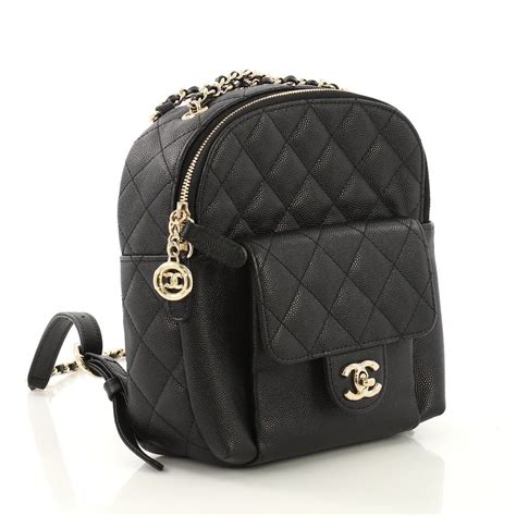 chanel small backpack black|chanel backpack ioffer.